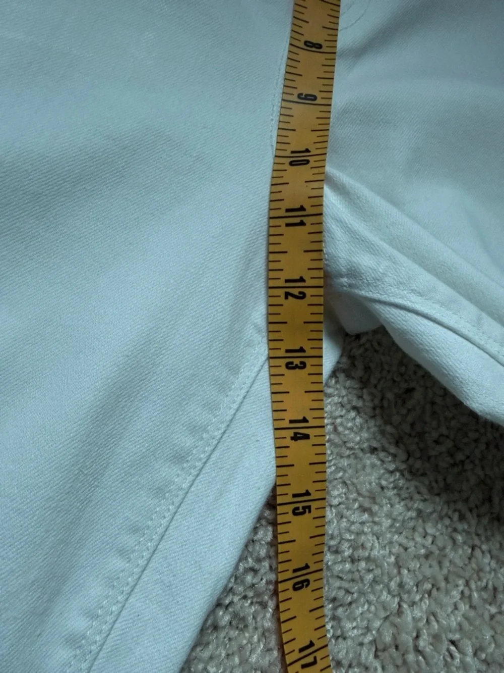 SPANX White Flared Jeans with Subtle Raw Hem - Picture 4 of 5